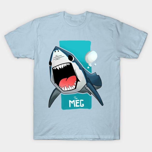 shark attack (The Meg) T-Shirt by FaizDorpy